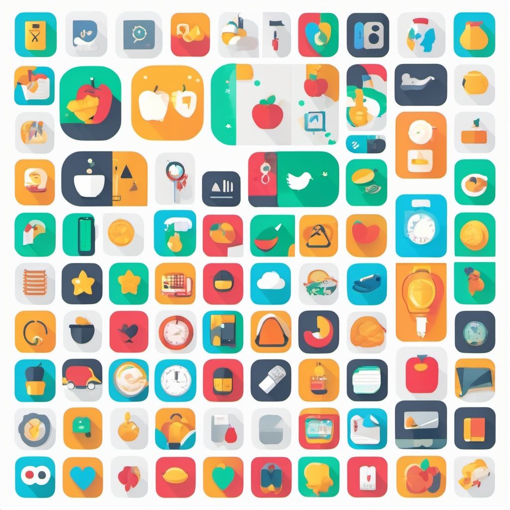 appicon style, "TA", flat icon