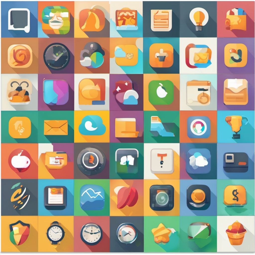 appicon style, "TA", flat icon , single icon 