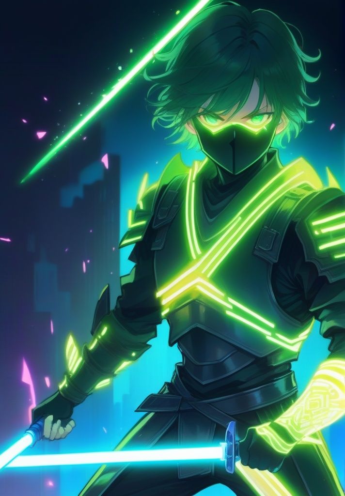 1boy,  armor,  energy sword on Tensor.Art