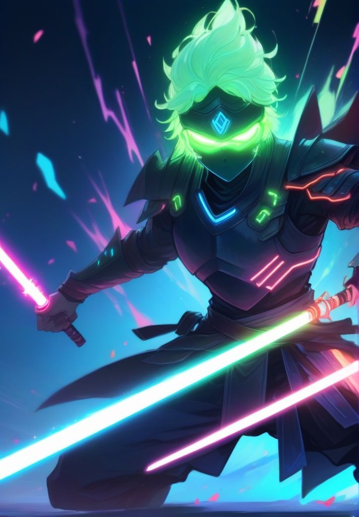 1boy,  armor,  energy sword on Tensor.Art