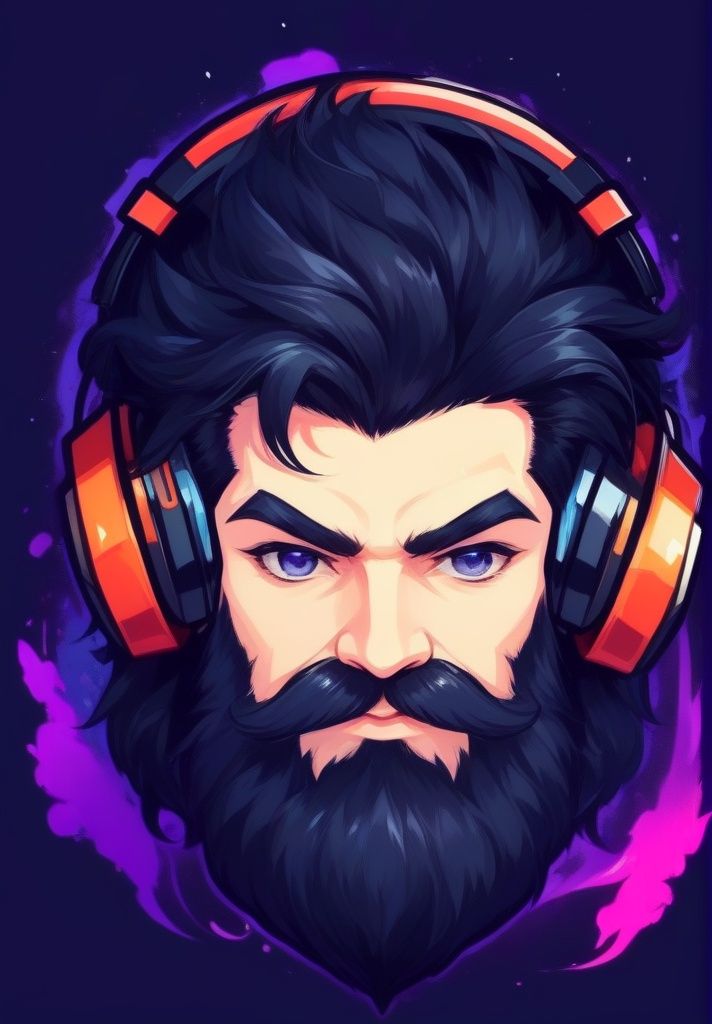 head,  beard,  black hair on Tensor.Art