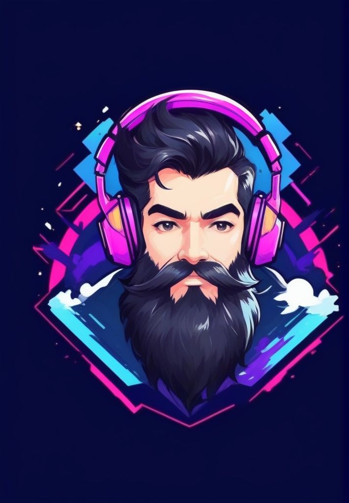 head,  beard,  black hair on Tensor.Art