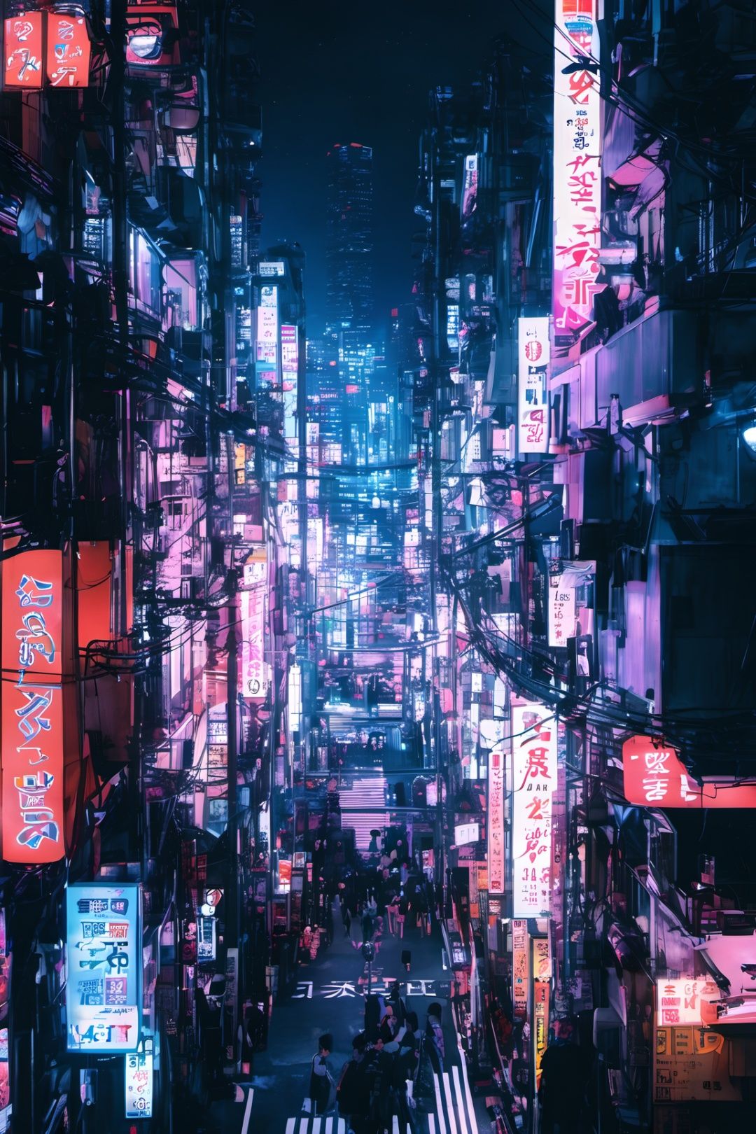cyber,  cyberpunk style,  Tokyo city by NukeA.I on Tensor.Art
