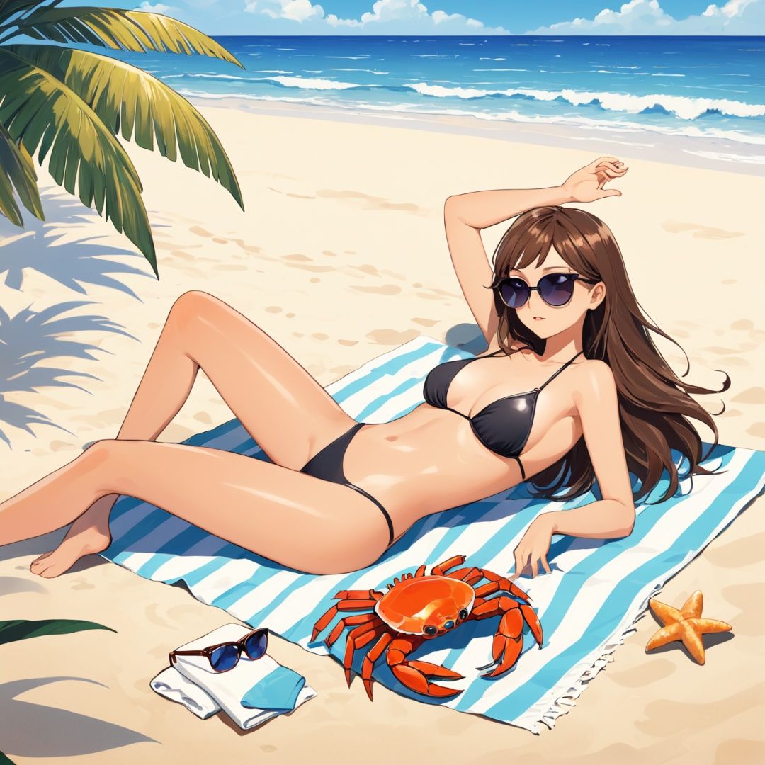 best quality,  masterpiece,  a girl in a bikini by SKBJIJII on Tensor.Art