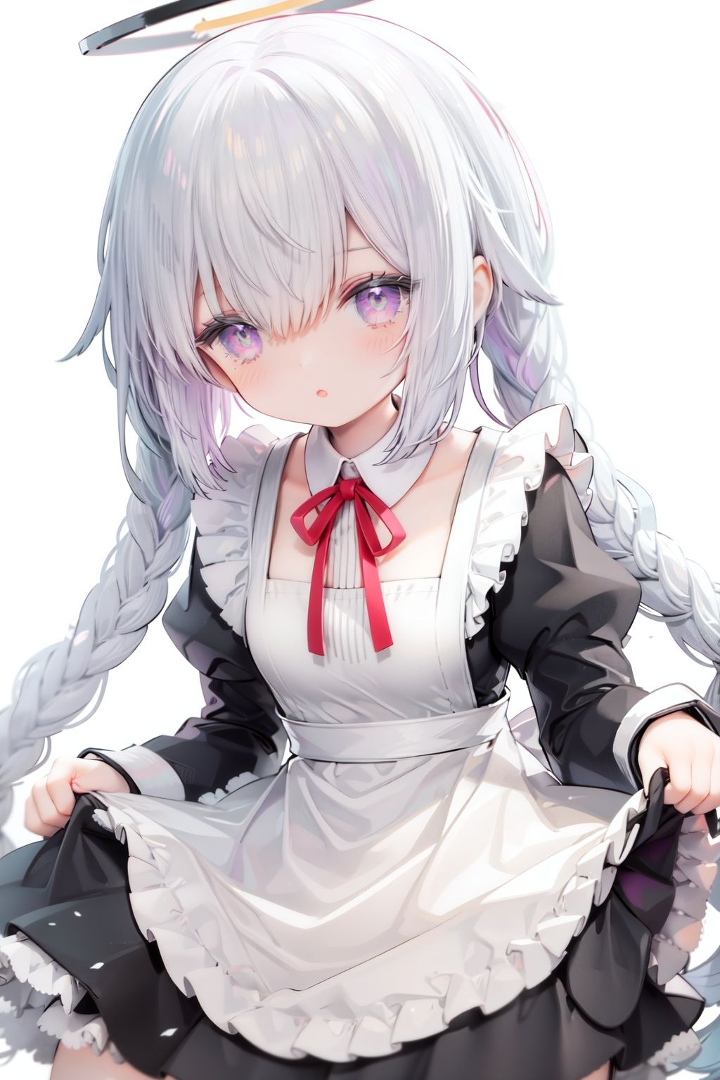 1girl,  solo,  apron on Tensor.Art