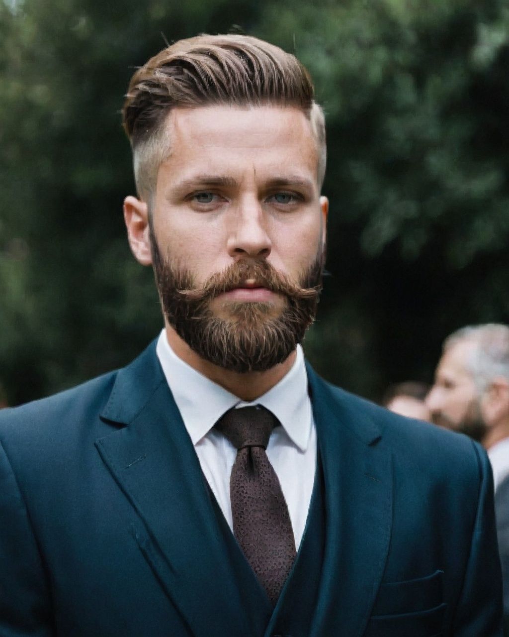 a man with a beard and a beard in a suit on Tensor.Art
