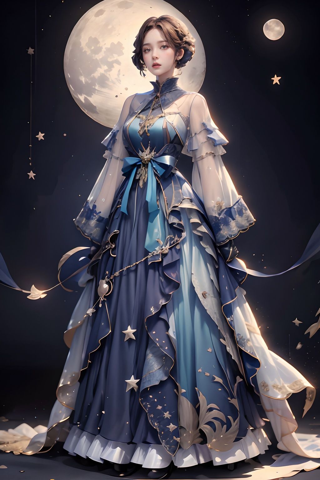 qzclothing,  mannequin,  moon by 轻舟 on Tensor.Art