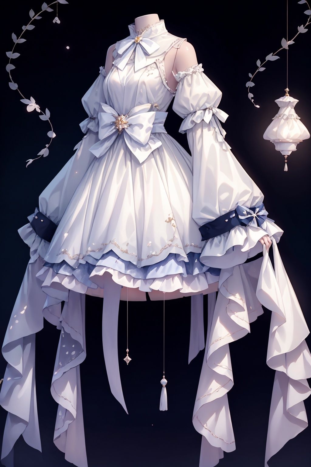 qzclothing_white,  solo,  white background by 轻舟 on Tensor.Art