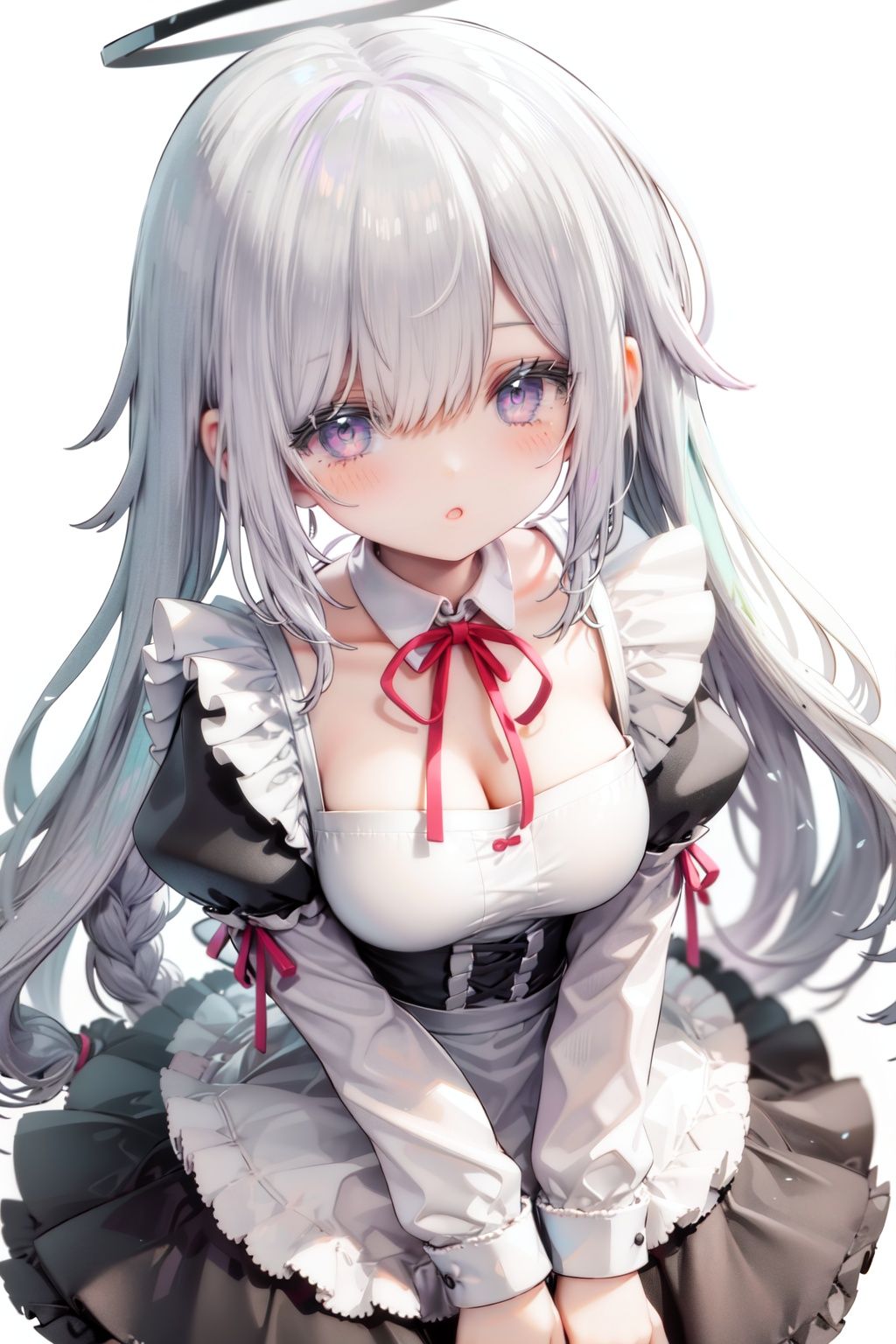1girl,  solo,  apron on Tensor.Art