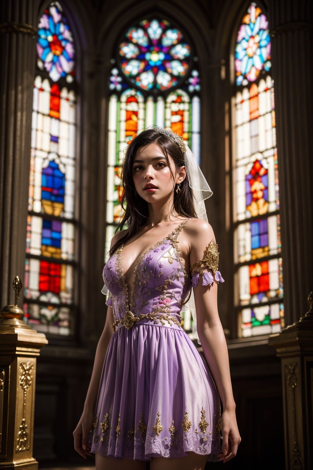 ((Fairy)),  Story,  bride posing under a (fairy tale) on Tensor.Art