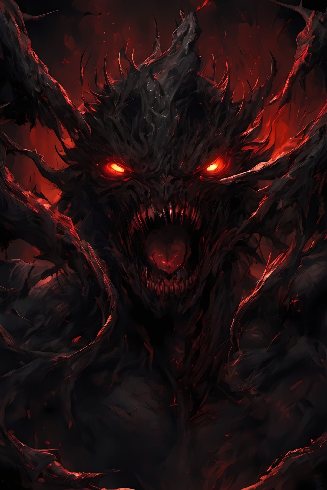 horrors,  darkness,  eyes blazing by NukeA.I on Tensor.Art