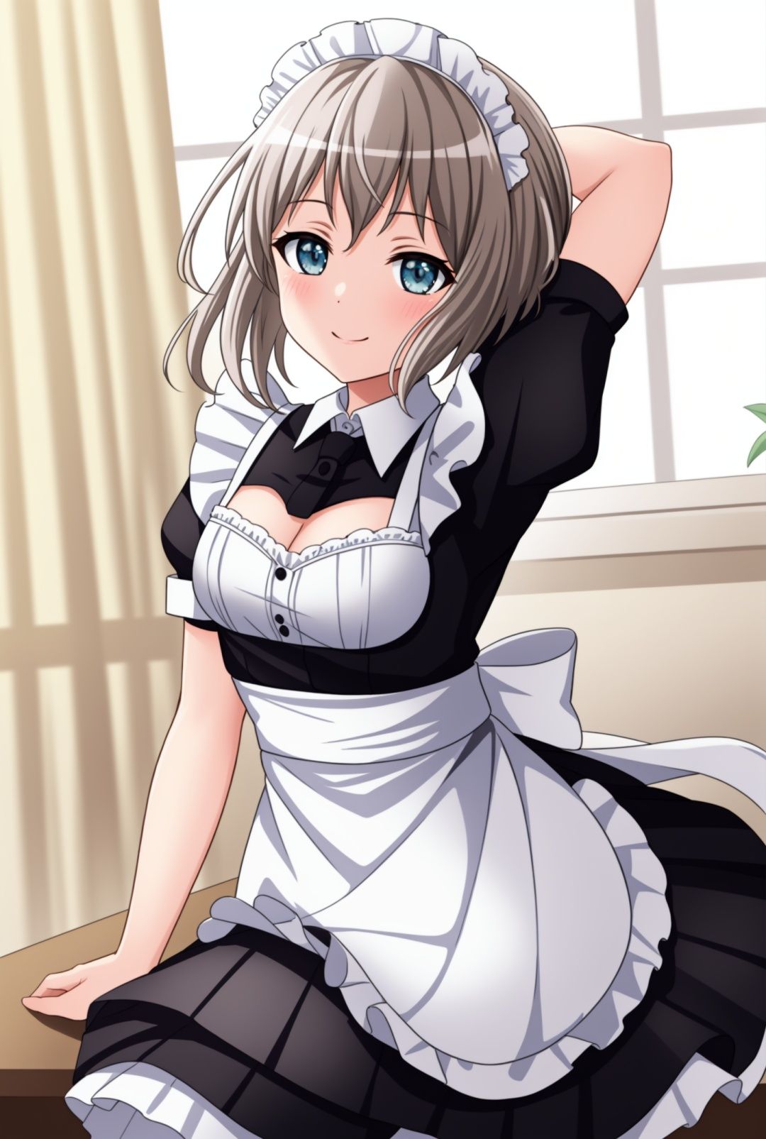 masterpiece, best quality, maid