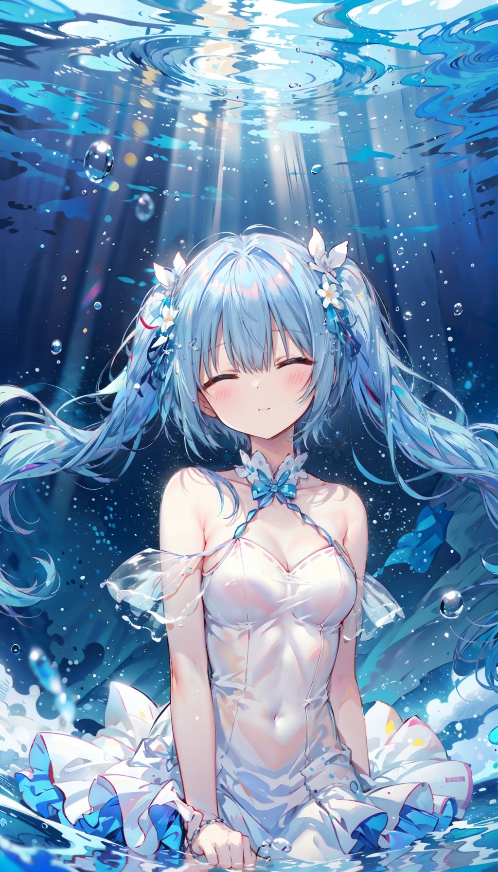 chiaroscuro,  jellyfish,  hatsune miku on Tensor.Art