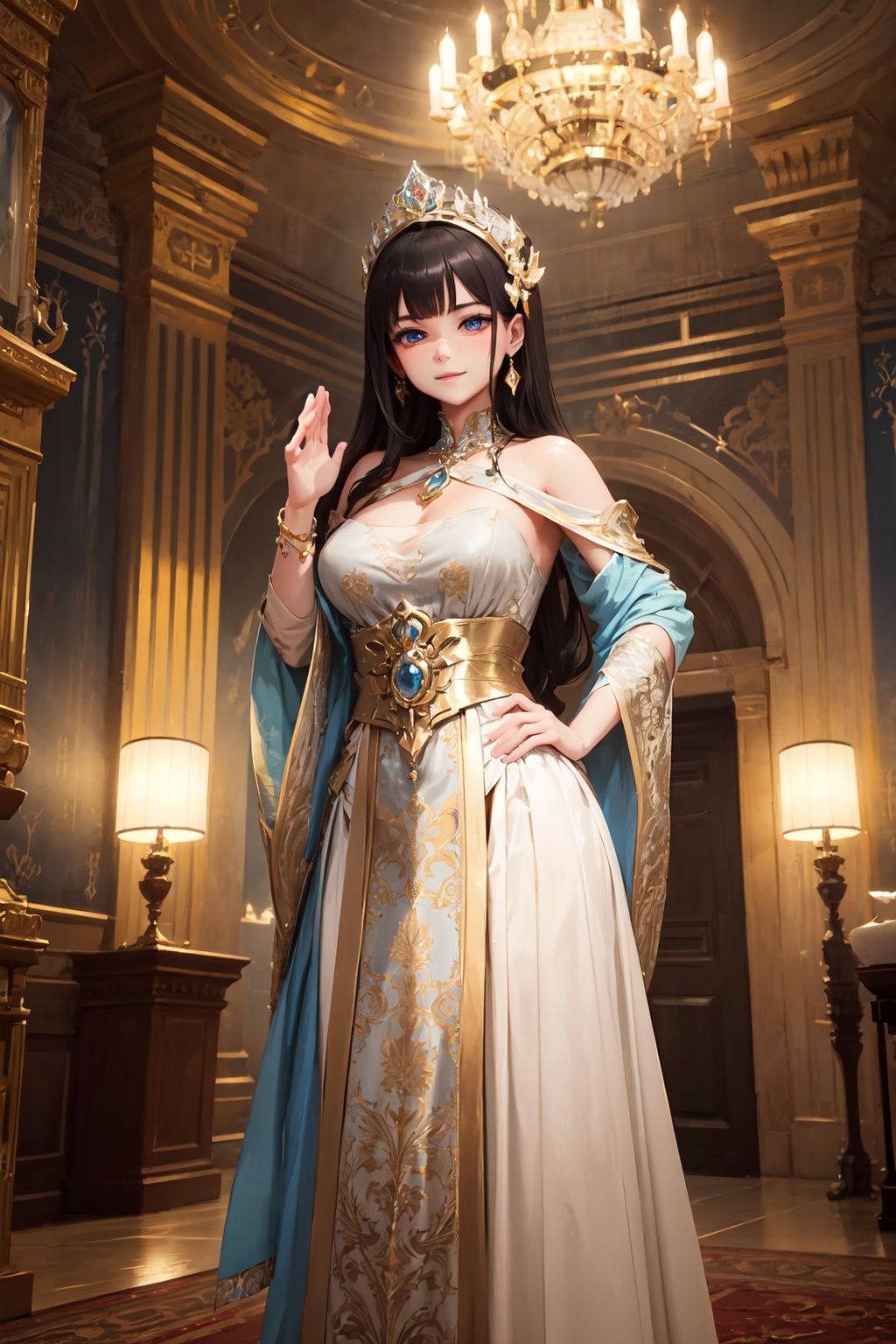 (hyper detailed),  blue eyes,  black hair on Tensor.Art