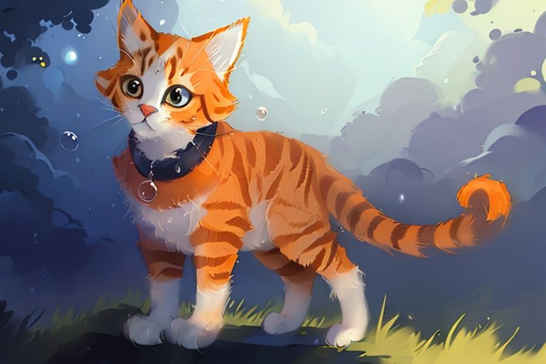 (((masterpiece, best quality))), ((good structure, Good composition, good atomy)),  ((clear,  original, beautiful)), (((orange cat))), <lora:EMS-30937-EMS:1.000000>
