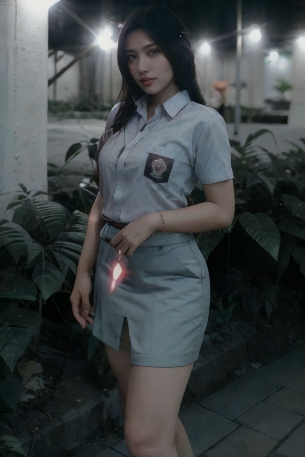 cinematic photo **4c3w3k,  white clothes,  full body photo of the most beautiful woman in the world wearing the **4c3w3k b...
