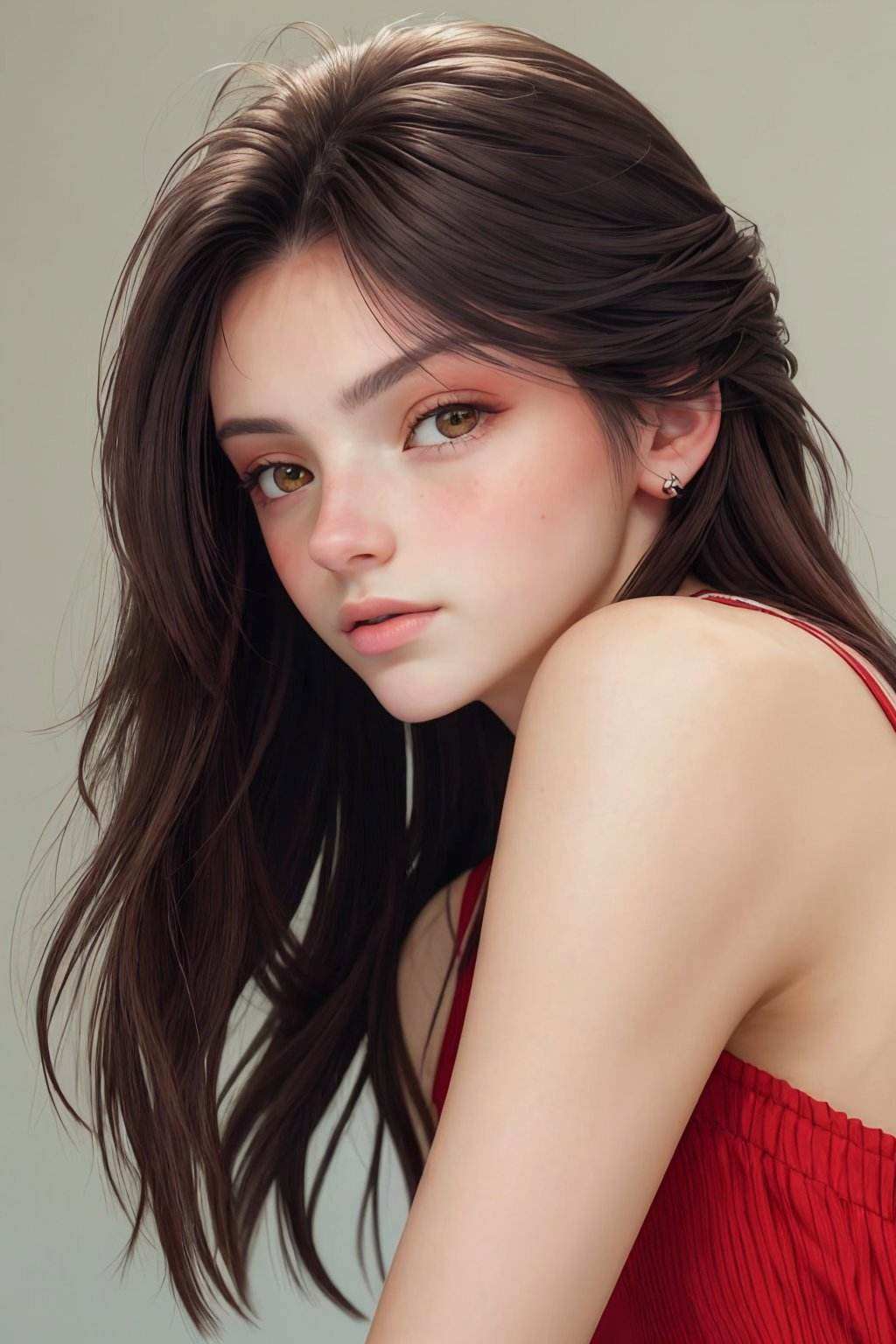 SavannahRaeDemers,  focus on eyes,  close up on face on Tensor.Art