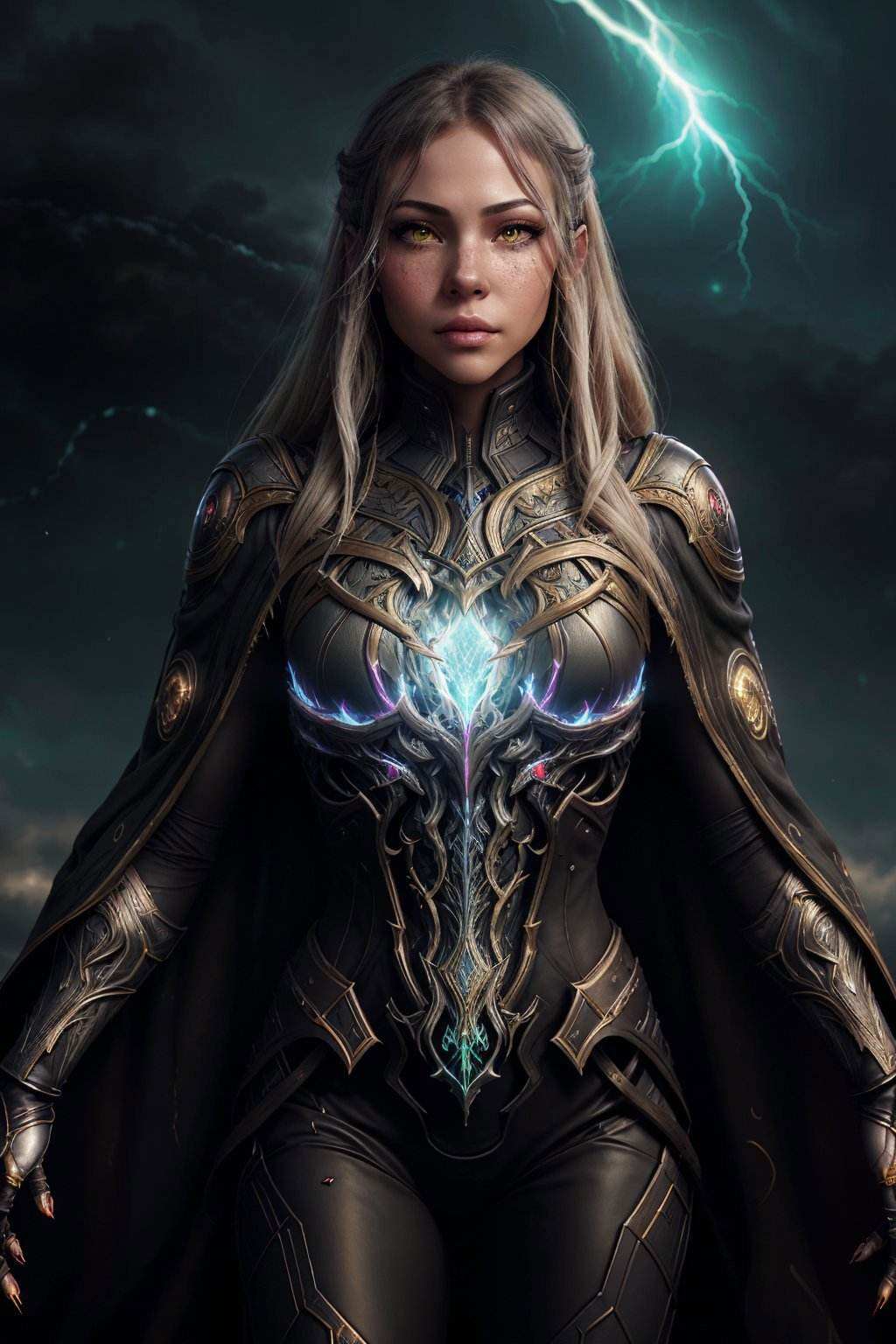 NatalieLevin solo,  half shot,  detailed background on Tensor.Art
