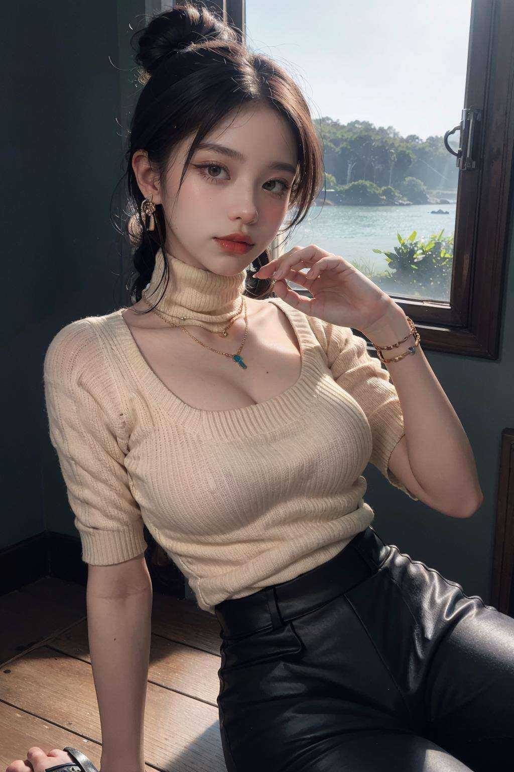 1girl,  fashion photo shoot, on Tensor.Art