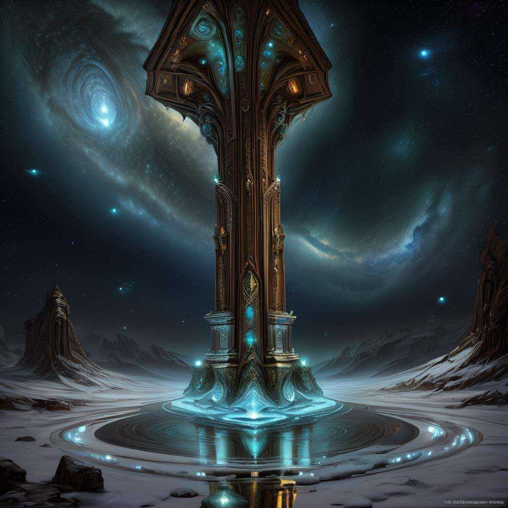 DonMASKTexXL Quantum-class Flagship Command Center,  Diorite stone,  Reflective Moonlight on Snow by DonMischo on Tensor.Art