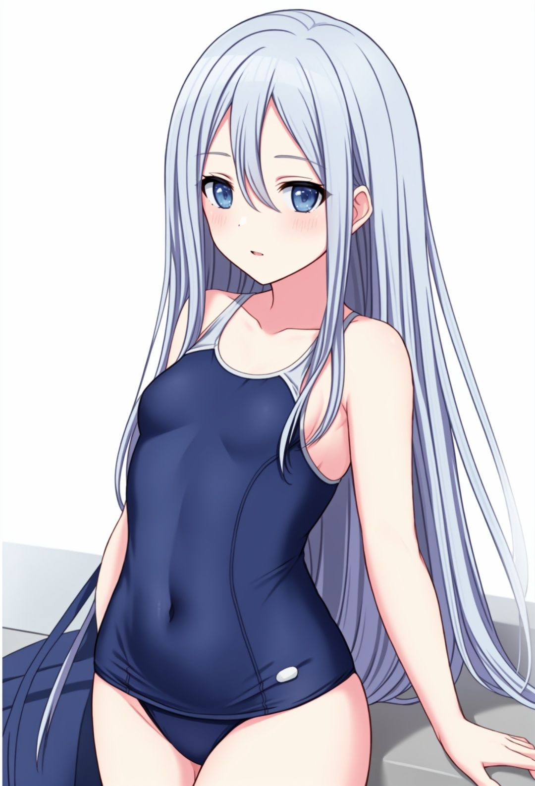 masterpiece, best quality,competition school swimsuit，(((small breasts))), 
