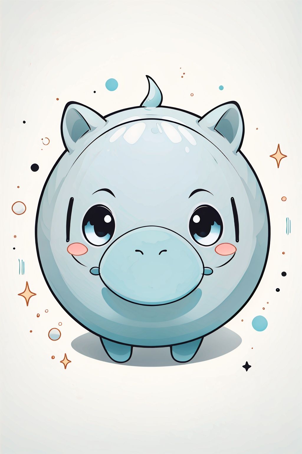 Animal emojis, (hippopotamus: 2.0),