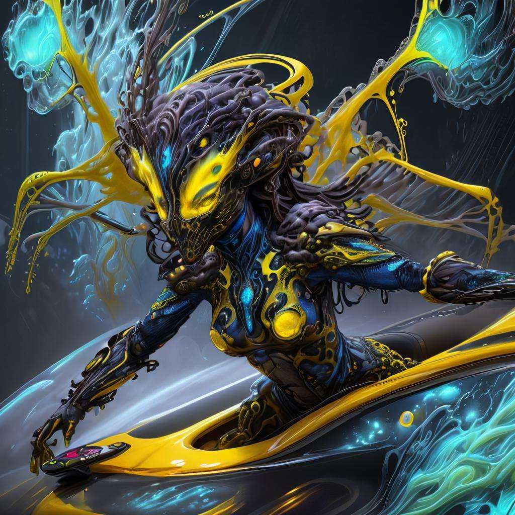 DonML1quidG0ldXL female Banshee (Avatar,  Fictional),  Flowing Lines by DonMischo on Tensor.Art