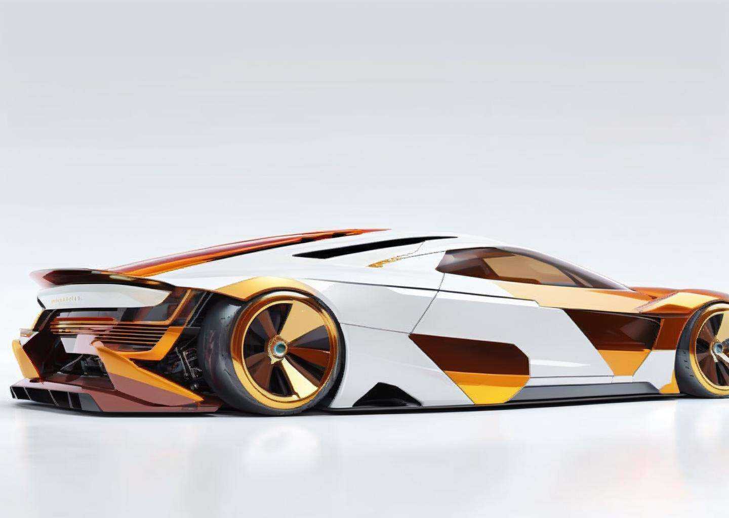 a  color sports car with a amber stripe on the side of it's body and a white background, Ai-Mitsu, concept design, a digital rendering, panfuturism<lora:concept_car:1.0>