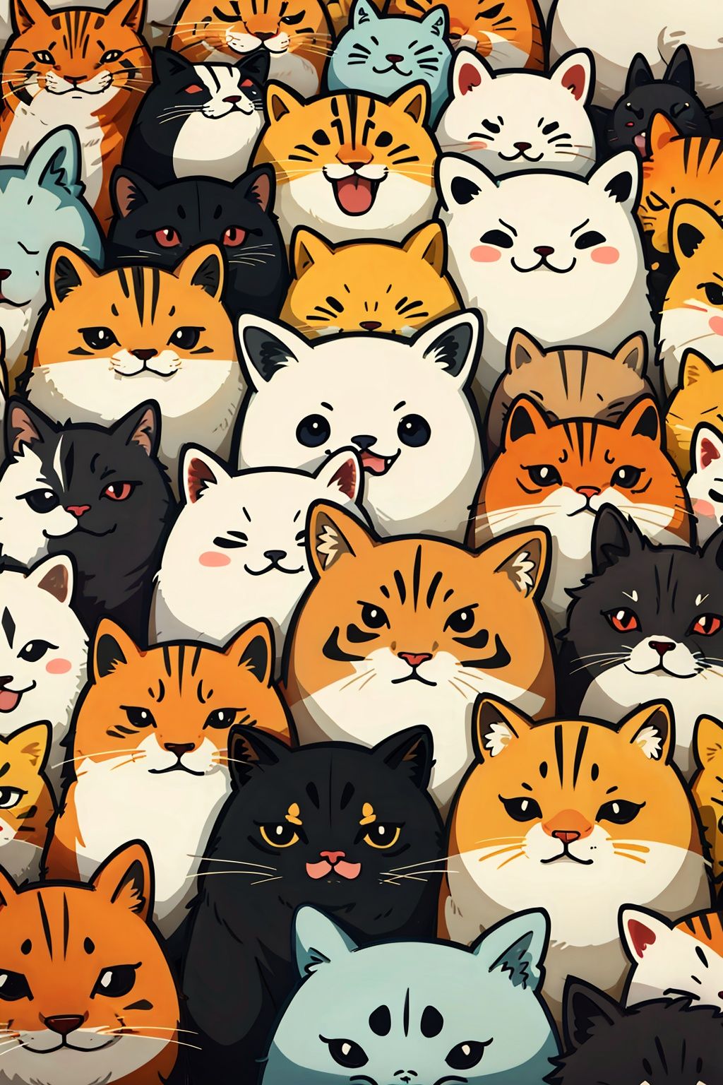 Animal emojis, (Daemon: 2.0),Crowded,