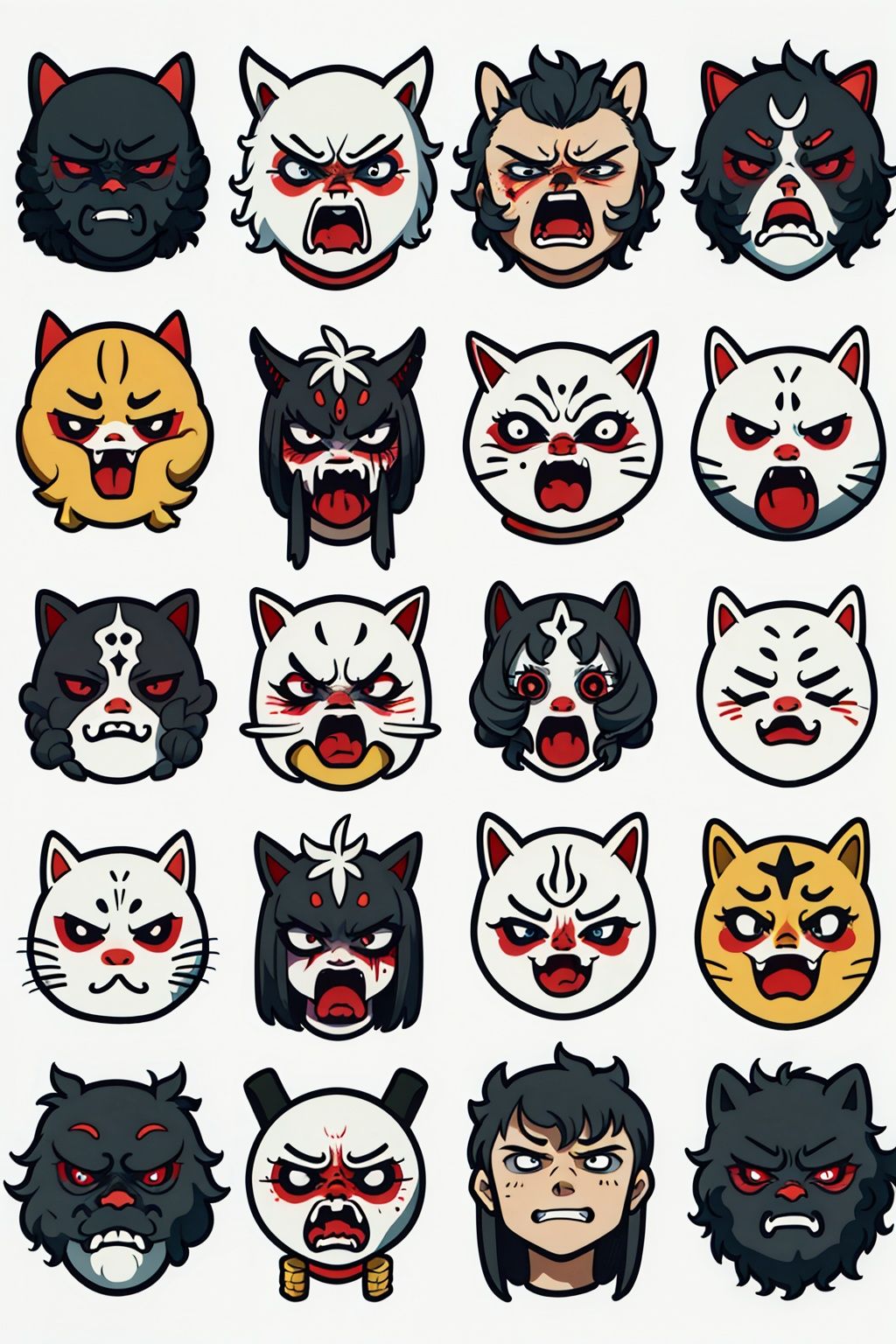 Emoji, (Daemon: 2.0), Terror, crowding, Fear, Blood,