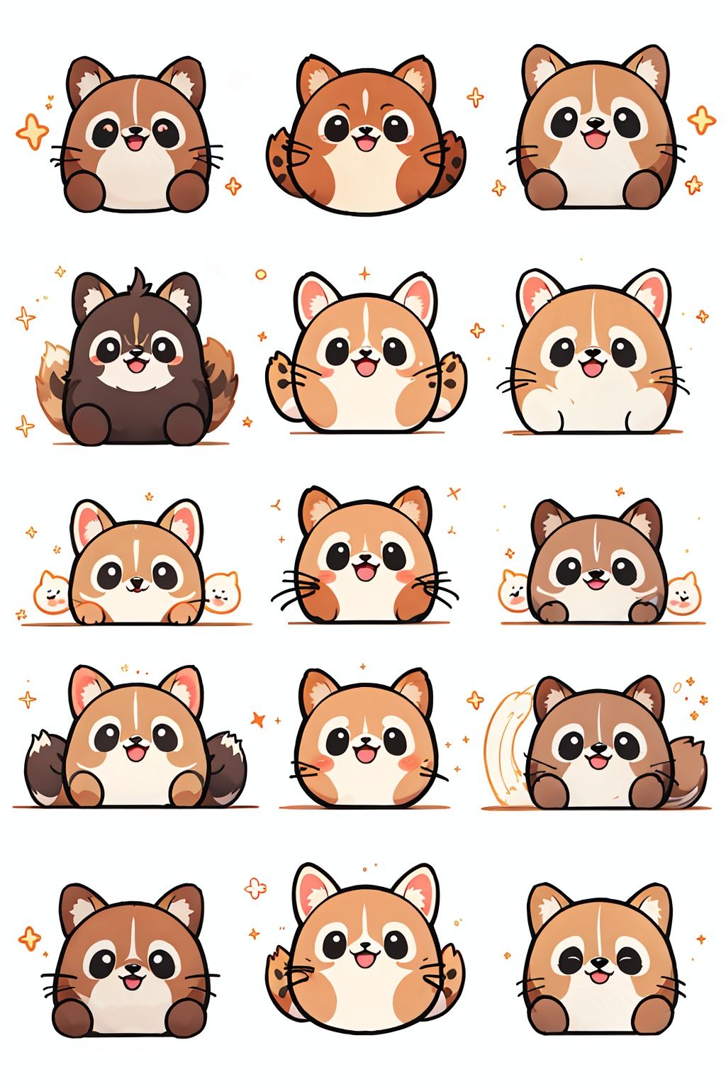 Animal emojis, (Happy Tanuki: 2.0)