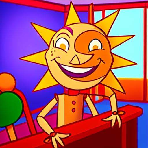 yellow body,  red clothing,  Daycare Attendant FNAF on Tensor.Art
