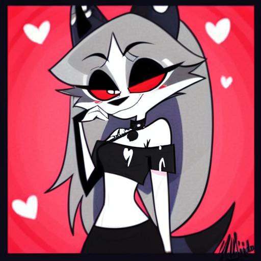 (Vivziepop style),  anthro,  canid on Tensor.Art