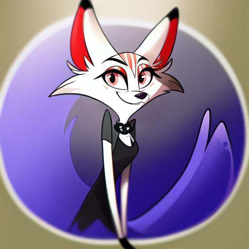 (Vivziepop style),  anthro,  canid on Tensor.Art