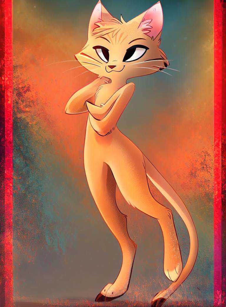 standing,  solo,  feline on Tensor.Art