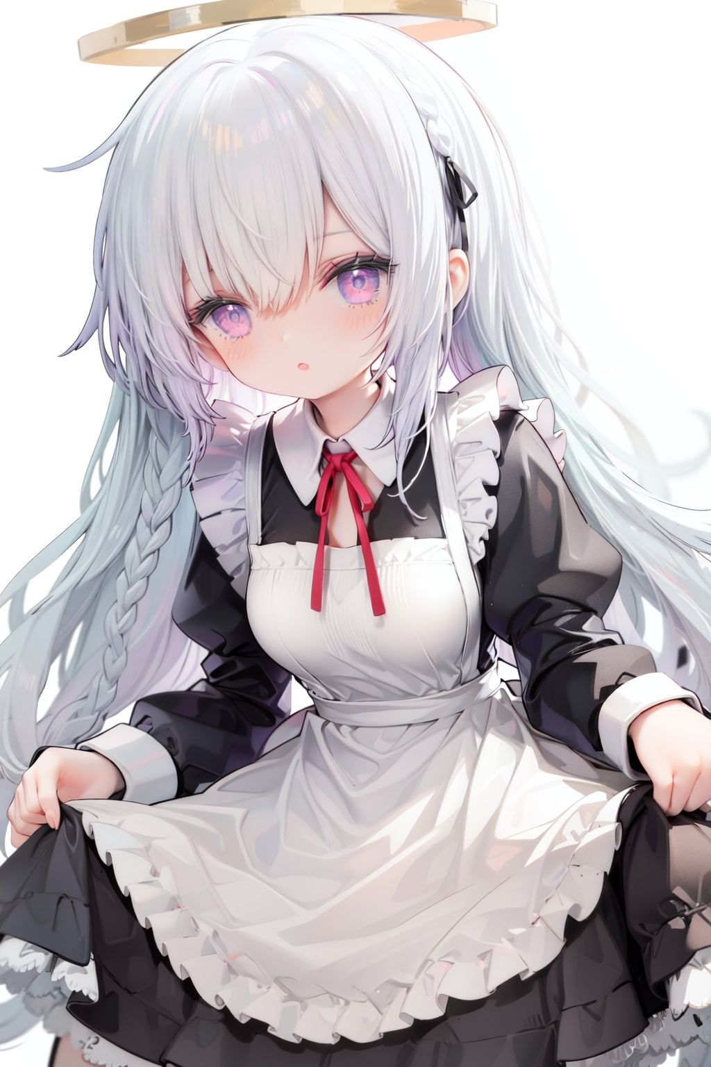 1girl,  solo,  apron on Tensor.Art