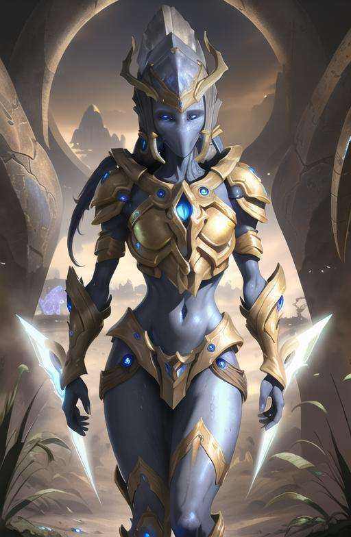 <lora:starcraft2protoss:1>, protoss