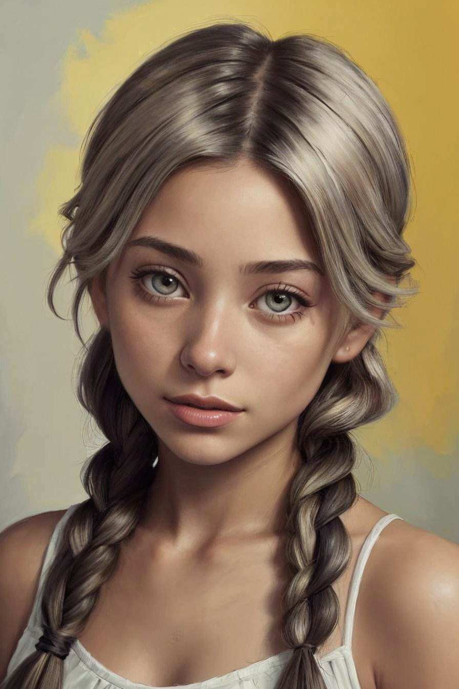 FranceskaFournier,  focus on eyes,  close up on face on Tensor.Art