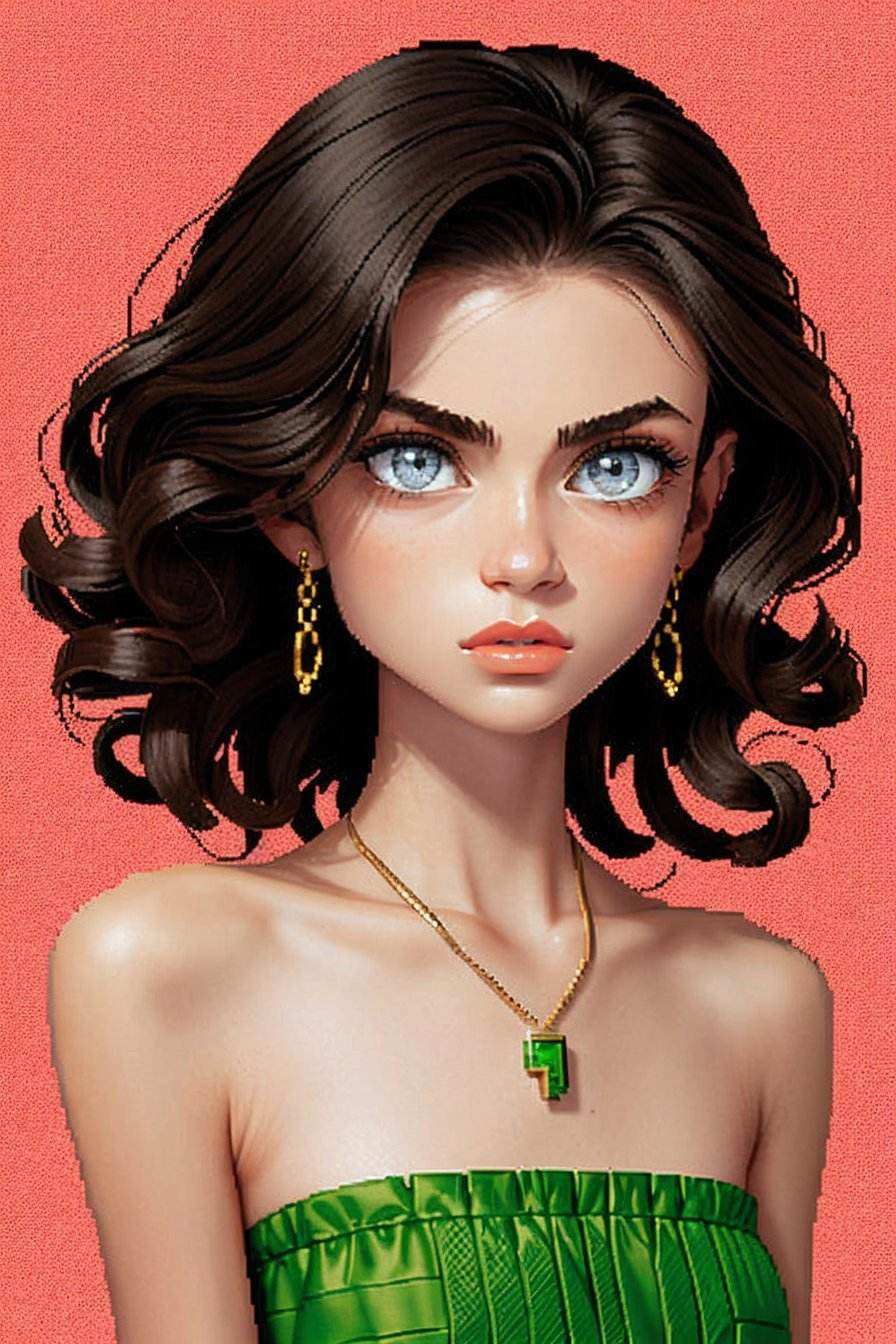 OliviaChristie,  focus on eyes,  close up on face on Tensor.Art