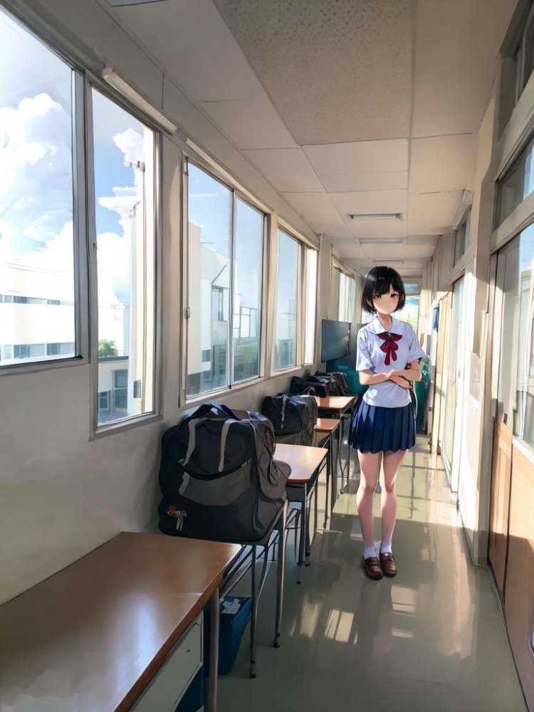 学校School Building Scenery LoRA by swingwings on Tensor.Art