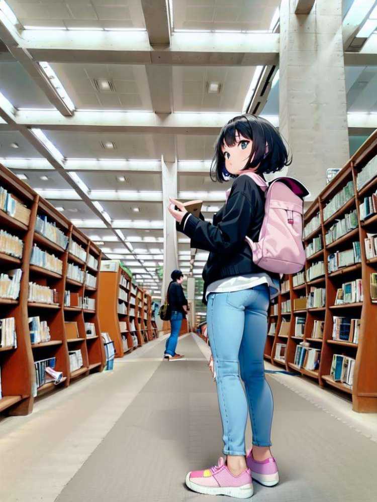 図書館library by swingwings on Tensor.Art