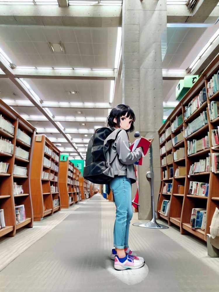図書館library by swingwings on Tensor.Art