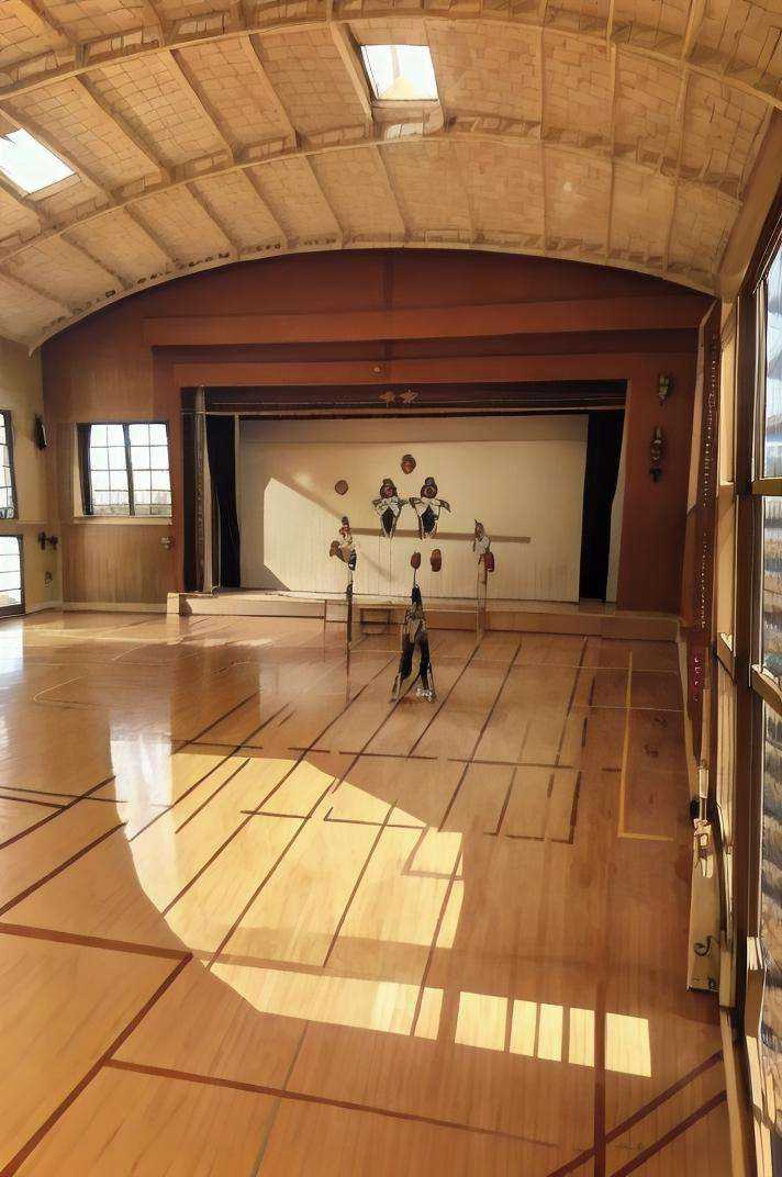 体育館taiikukan (Japanese school gymnasium) by swingwings on Tensor.Art