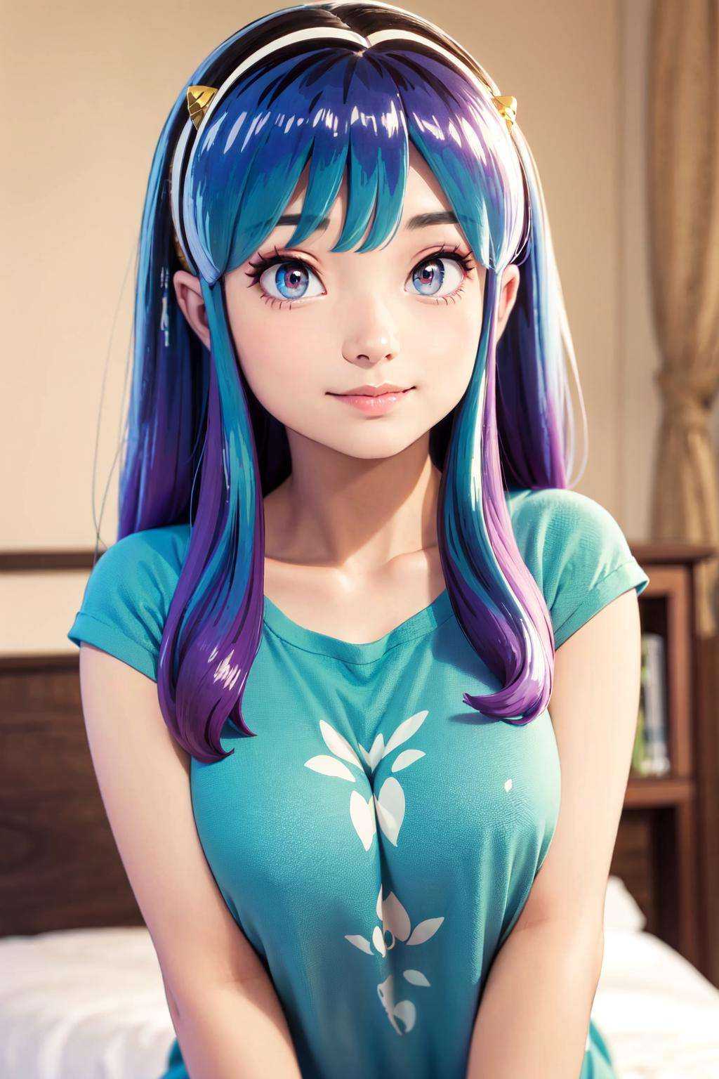 1girl,  Lum,  shirt on Tensor.Art