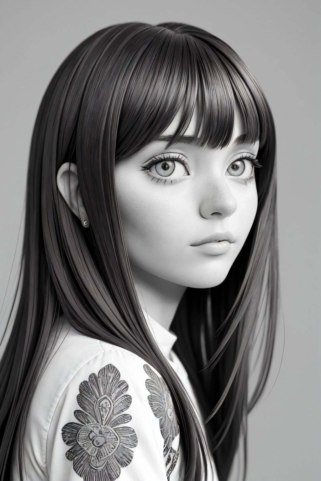 JessicaClements,  focus on eyes,  close up on face on Tensor.Art