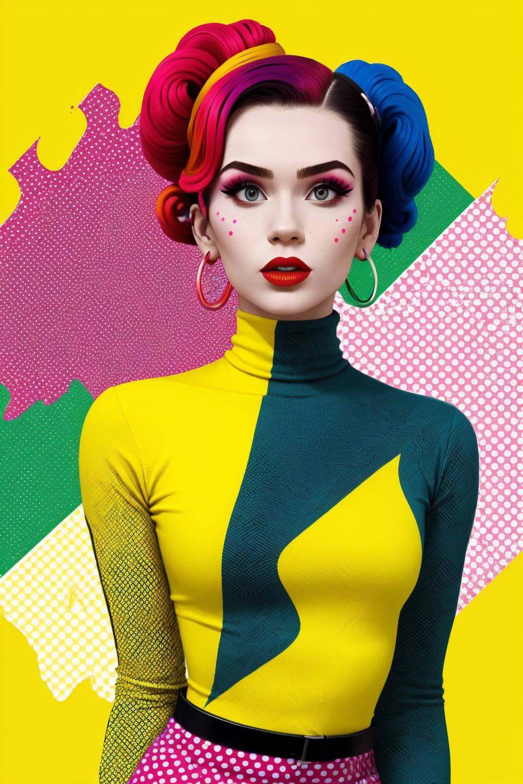 upper body Nichameleon,  focus on face,  wearing a turtleneck on Tensor.Art