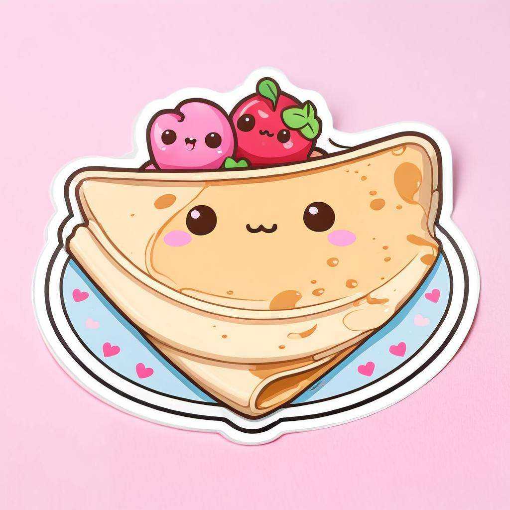 kawaii sticker,  crepe on Tensor.Art