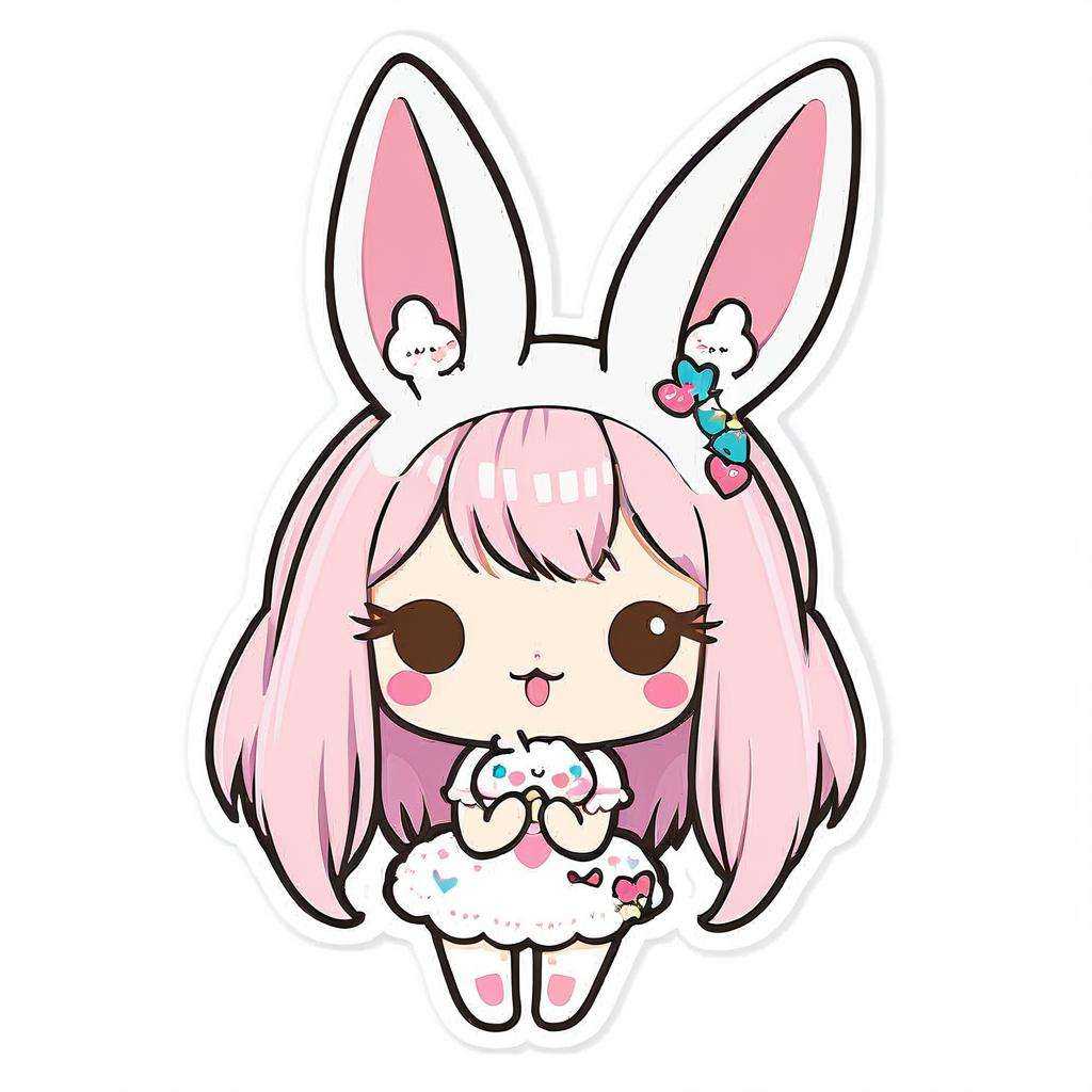 kawaii sticker,  girl,  viera on Tensor.Art