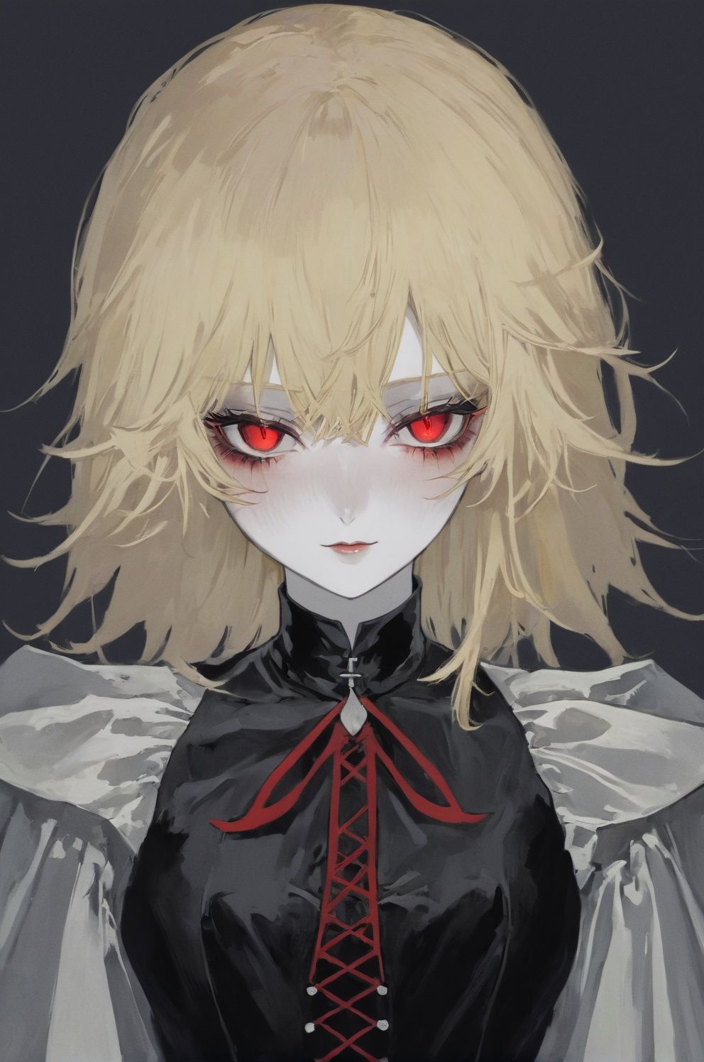 tekito midori,  portrait of a vampire girl,  smiling by Aotsuyu on Tensor.Art