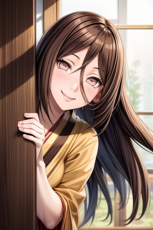 expression smiling,  cute girl,  seductive look on Tensor.Art